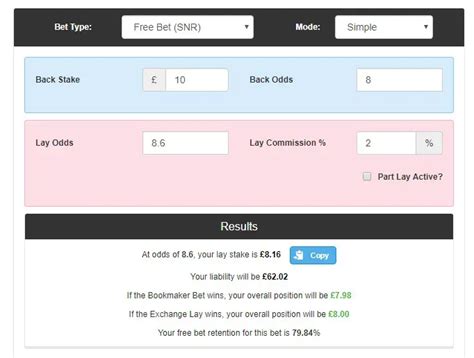 Bet Karma's Free Bet Calculator .
